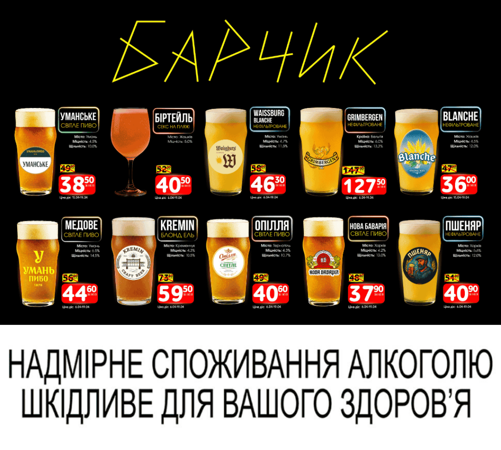 Барчик Акції із 06 по 19 квітня 2026 року